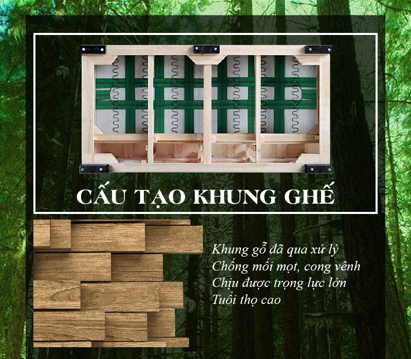 Cấu tạo khung ghế nail