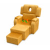 Ghế foot massage nâng hạ bọc nhung cao cấp