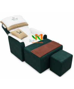Ghế foot massage nâng hạ bọc nhung cao cấp
