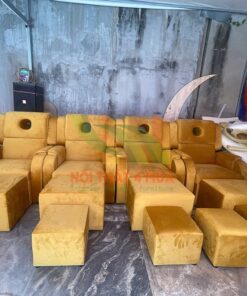 Ghế foot bọc nhung cao cấp