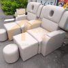 Ghế Massage Foot bọc simili màu xám - GMF02 1 Ghế foot massage chân 3 nất