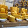 Bô ghế làm Nail nữ hoàng tân cổ điển - GLN06 1 Ghế làm nail cao cấp