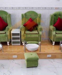 Ghế làm nail bằng gỗ