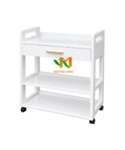 Xe đẩy spa gỗ – Kệ gỗ 3 tầng spa – KDSG01