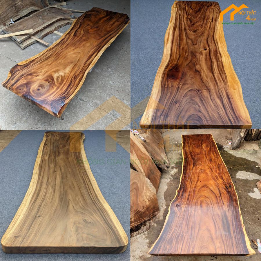 Bàn gỗ me tây nguyên tấm