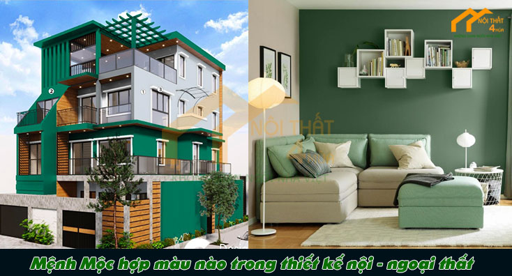 Mệnh Mộc hợp màu nào trong thiết kế nội - ngoại thất