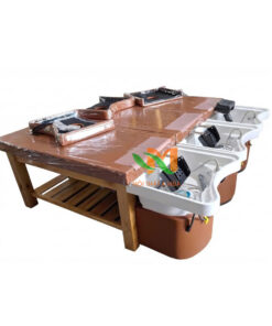 Giường gọi đầu 2in1 bồn nhựa tai thỏ - GGDN01 5 Giường gội đầu nhựa giá rẻ