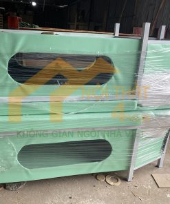 Giường gội đầu chân sắt, Inox