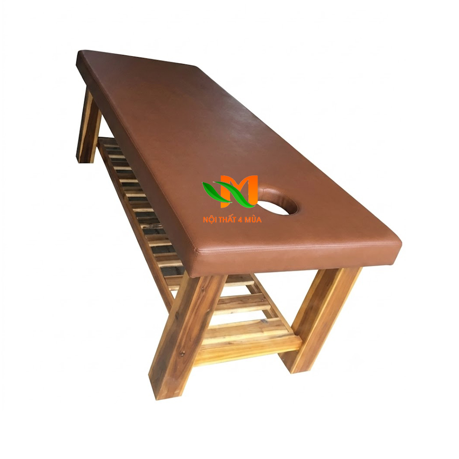 Mẫu giường gỗ tràm massage body đẹp Mẫu giường gỗ tràm massage body đẹp