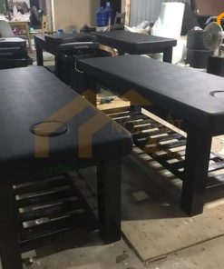 Mẫu giường gỗ tràm massage body đẹp