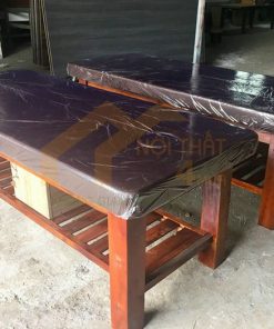 Mẫu giường gỗ tràm massage body đẹp