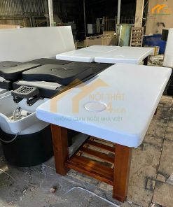 Mẫu giường gỗ tràm massage body đẹp