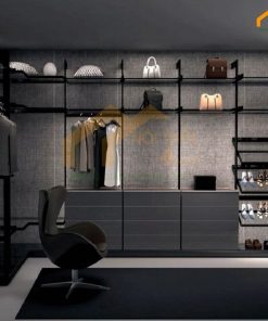 Mẫu tủ áo màu xám đẹp