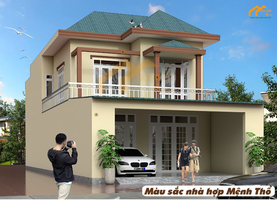 Màu sắc nhà hợp Mệnh Thổ