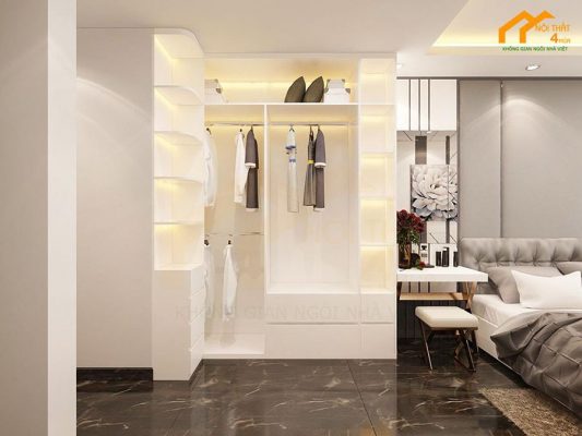 Tủ quần áo gỗ công nghiệp cửa lùa