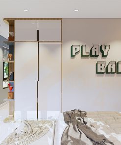 Bộ phòng ngủ 16m2 - PN040 4 Mẫu phòng ngủ con trai 16m2 - PN040