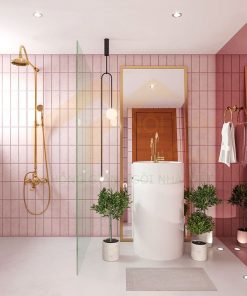 Mẫu bộ phòng ngủ màu hồng đẹp