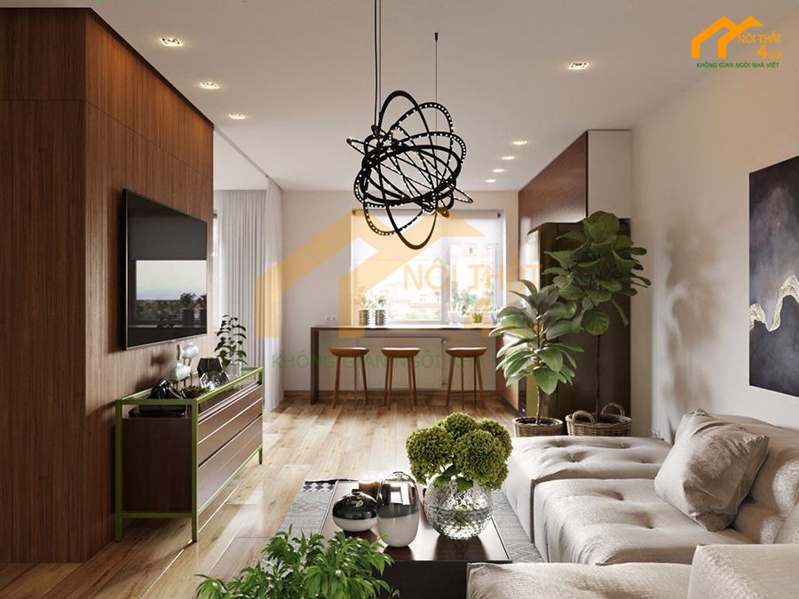 20+ Mẫu thiết kế căn hộ Studio đẹp tiện nghi nhất 32 Sử dụng nội thất thông minh