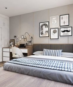 Mẫu phòng ngủ 16m2 cho nam - PN038