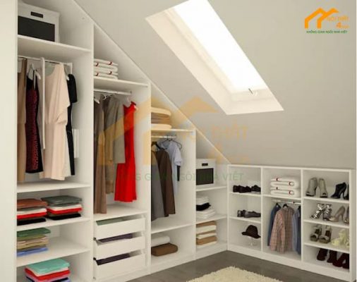 Tủ áo nhỏ gọn gầm cầu thang