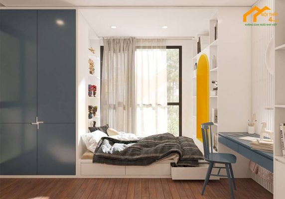 Tủ quần áo 2 cánh đẹp hiện đại tiết kiệm không gian phòng ngủ