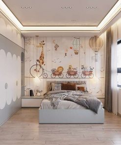 Mẫu tủ áo màu xám đẹp