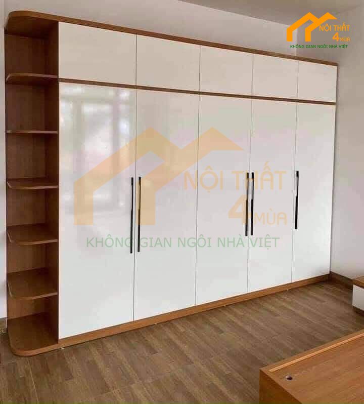 10+ Mẫu tủ quần áo 5 cánh đẹp, sang trọng ưa chuộng nhất 1 Mẫu tủ quần áo 5 cánh đẹp hiện đại