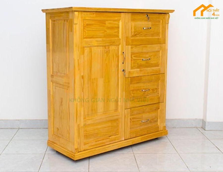 Tủ quần áo gỗ thông