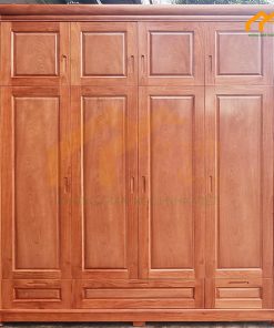 Tủ quần áo gỗ xoan đào - TQAXD 4 Mẫu tủ quần áo gỗ xoan đào đẹp