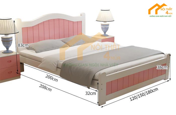 Kích thước giường cho 2 bé