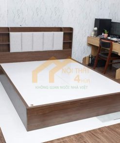 Mẫu giường ngủ giá rẻ thiết kế đơn giản