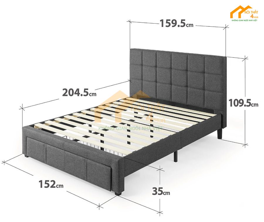 Kích thước của giường đơn