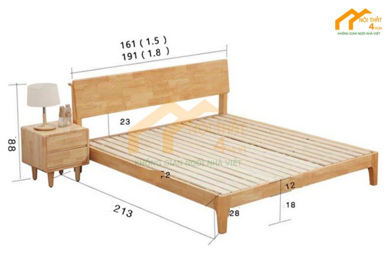 Kích thước giường ngủ 1m8