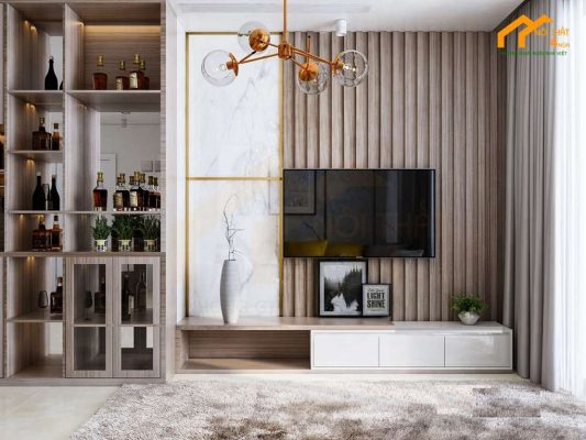 Căn hộ Vinhhome 75cm 2PN 3 Thiết kế nội thất căn hộ chung cư 75m2