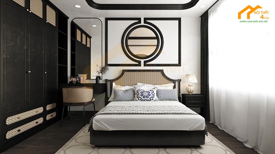 5 Mẫu thiết kế nội thất chung cư 120m2 đẹp đẳng cấp 6 Nội thất phòng ngủ bố mẹ 120m2