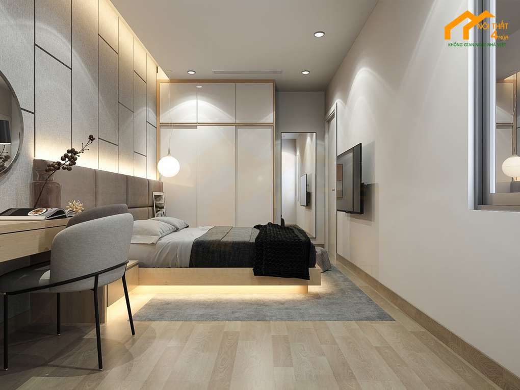 Mẫu căn hộ chung cư 120m2 với 3 phòng ngủ