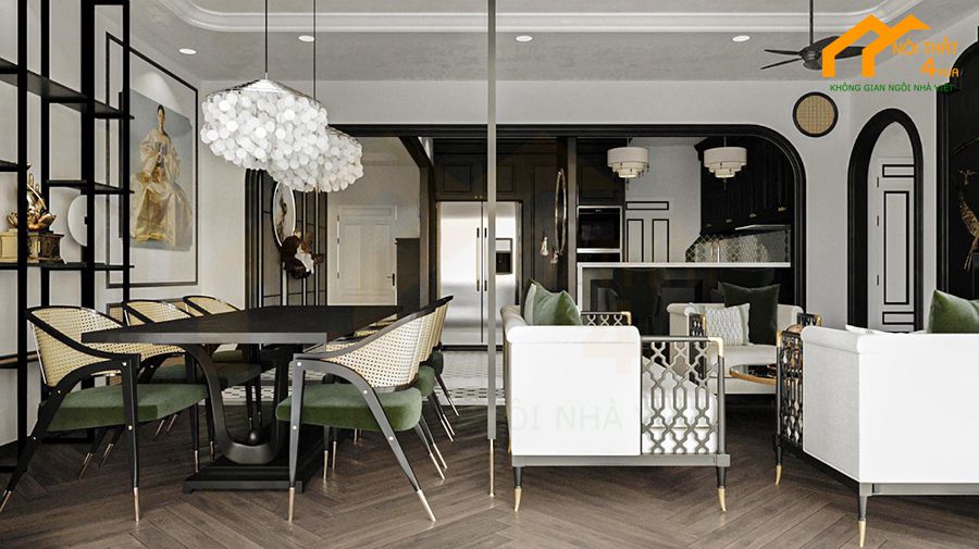 5 Mẫu thiết kế nội thất chung cư 120m2 đẹp đẳng cấp 11 Ánh sáng và màu sắc