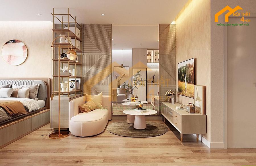 Thiết kế nội thất chung cư 110m2 phong cách Luxury