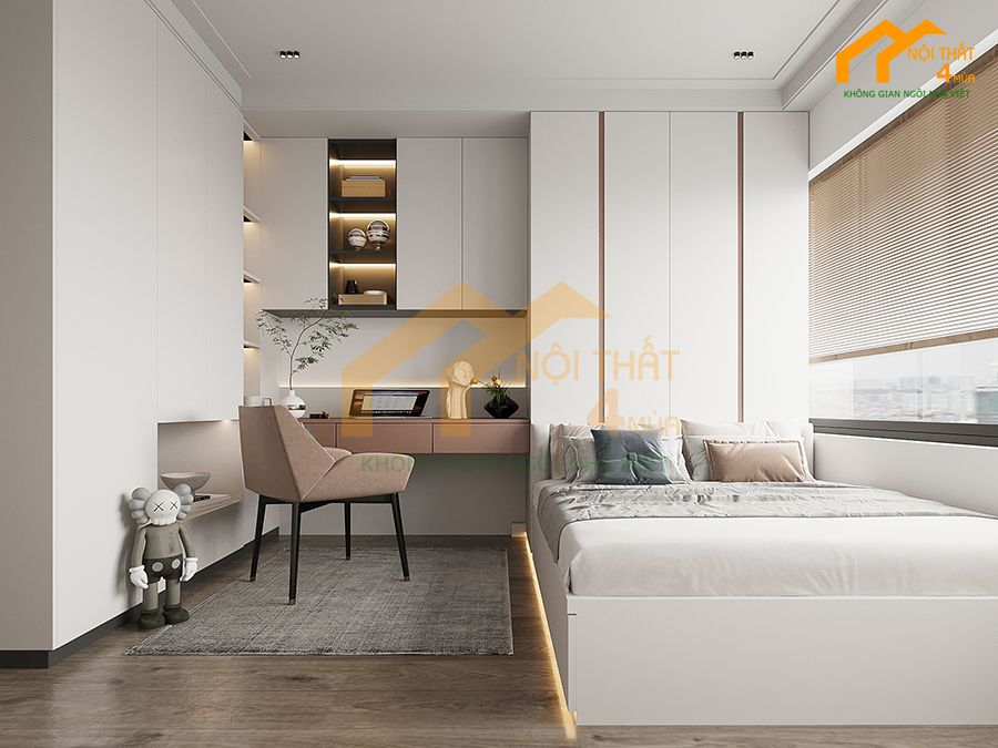 Mẫu thiết kế căn hộ chung cư 110m2 hiện đại