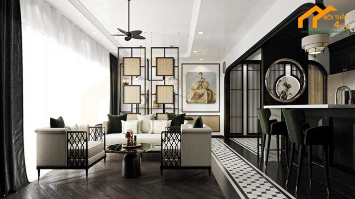 Mẫu thiết kế nội thất chung cư 120m2 đẹp