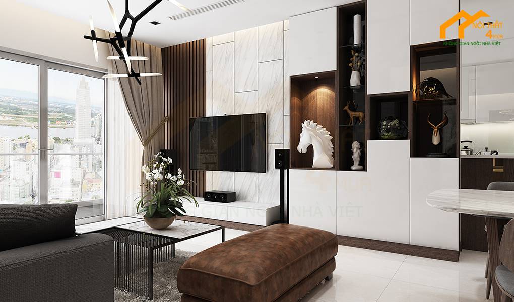 Chung cư Sài Gòn Pearl - 90m2 - 3PN - Hiện đại