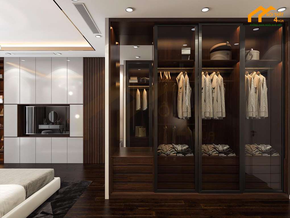 Mẫu căn hộ chung cư 120m2 với 3 phòng ngủ