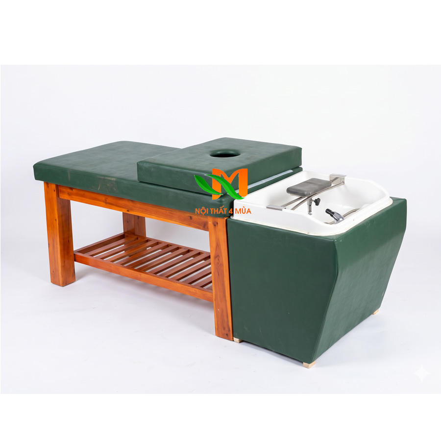 Giường gội đầu 2in1 bồn nhựa vuông – GGDV03 1 Giuong goi dau 2in1 bon nhua vuong – GGDV03 1
