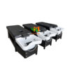 Giường gội đầu chân sắt 2in1 cao cấp - GGDCS01 2 Giường gội chân sắt đẹp cap cấp - GGDCS01