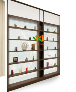 Kệ trưng bày mỹ phẩm gỗ công nghiệp - KTBMP11