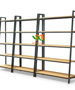 Mẫu tủ trưng bày mỹ phẩm khung sắt