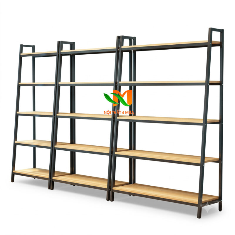 Mẫu tủ trưng bày mỹ phẩm khung sắt