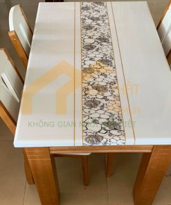 Bàn ăn 4 ghế mặt đá cao cấp