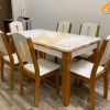 Bộ bàn ăn 4 ghế gỗ sồi hiện đại