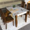 Bộ bàn ăn mặt đá gỗ sồi 4 ghế Vancouver - BA4GS05 2 Mẫu bộ bàn ăn 4 ghế hiện đại cao cấp